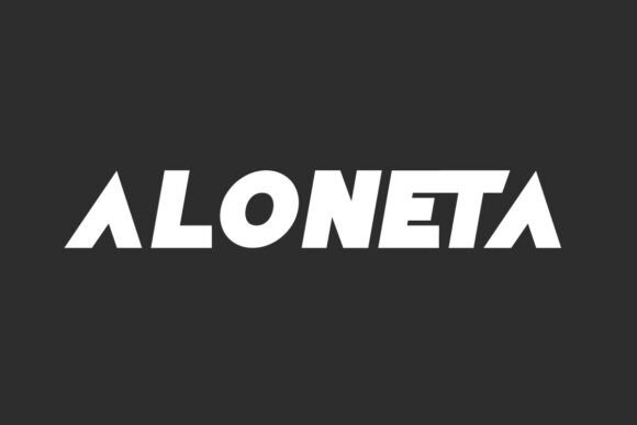 Aloneta: A Bold Modern Racing Display Font for Business