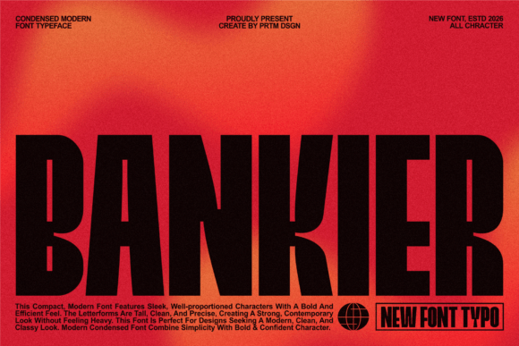 Bankier: A Bold Condensed Display Typeface for Impact