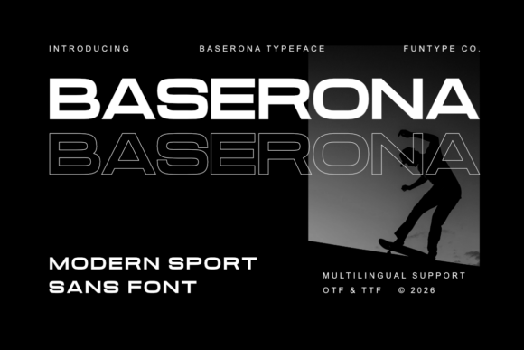 Baserona: A Powerful Modern Sport Sans Font
