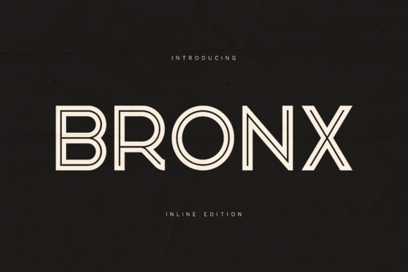 Bronx: A Geometric Inline Display Typeface for Brands