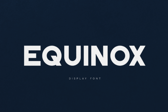 Eqinox: A Bold Sans Serif Display Font for Modern Editorial