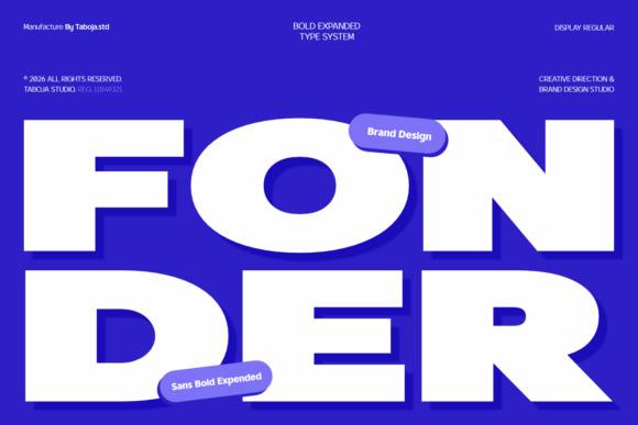 Fonder: A Bold Sans Serif Display Typeface