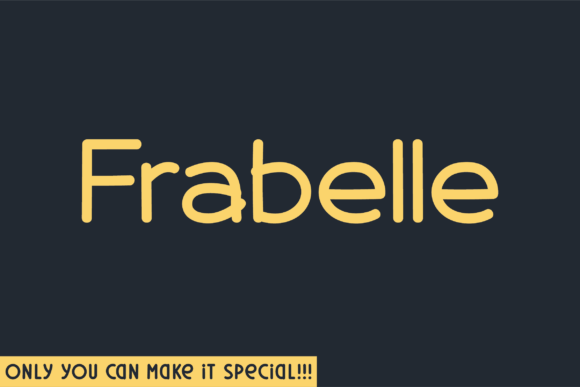 Frabelle: A Natural Handwritten Font for Branding