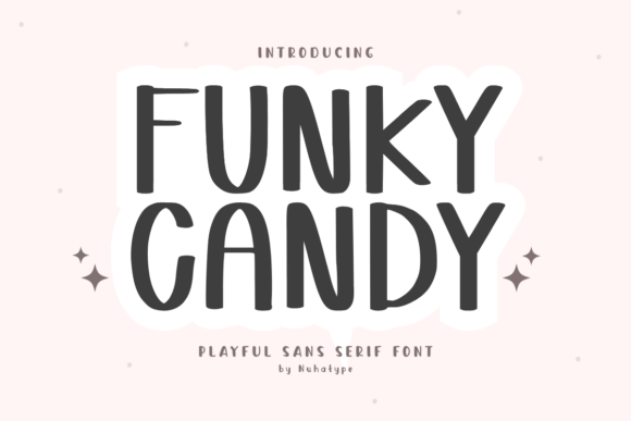 Funky Candy: A Bold Sans Serif Typeface for Editorial Impact