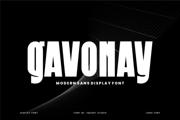 Gavonay: A Bold Display Typeface for Business Branding