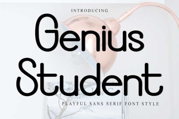 Genius Student: A Versatile Font for Crafters