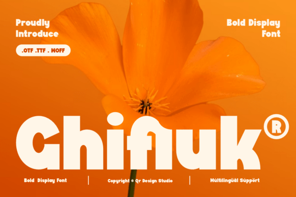 Ghifiuk: The Bold Retro Font for Crafters