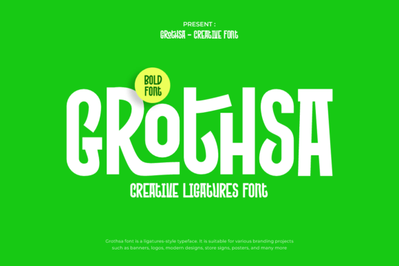 Grothsa: A Bold Sans Serif Display Typeface