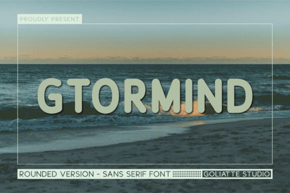 Gtormind: A Bold Sans Serif Font for Editorial Design
