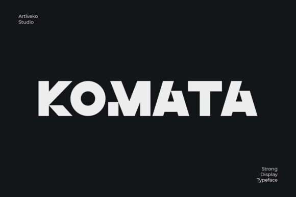 Komata: A Bold Sans Serif Font for Modern Web Design
