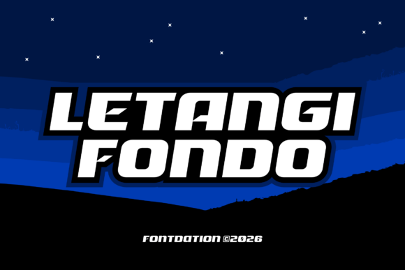 Letangi Fondo: A Bold Sporty Font for Dynamic Branding