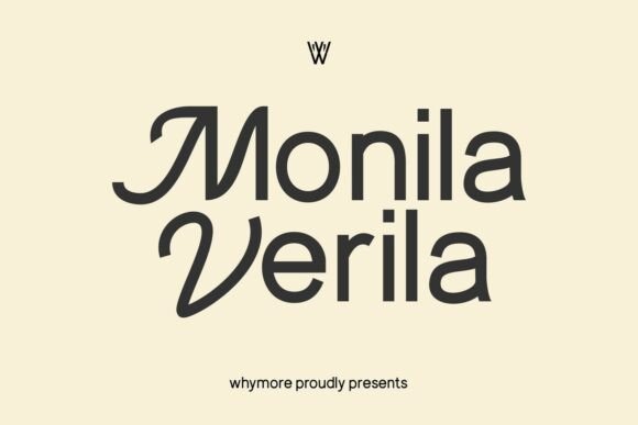 Monila Verila: A Stylish Font for Brand Logos