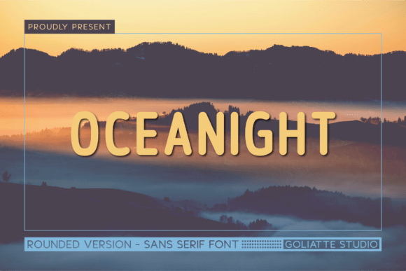 Oceanight: A Whimsical Sans Serif for Elegant Branding