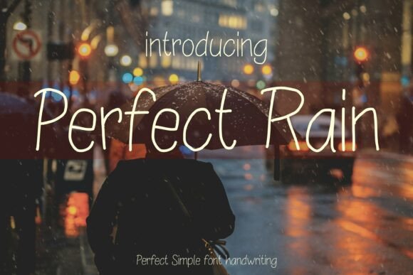 Perfect Rain: An Elegant Display Font for Your Brand