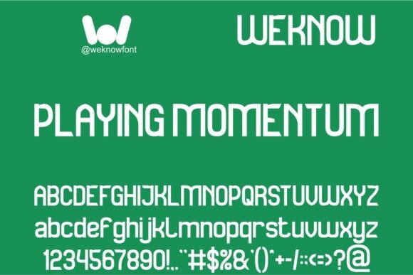 Playing Momentum: A Vibrant Neo-Grotesque Typeface