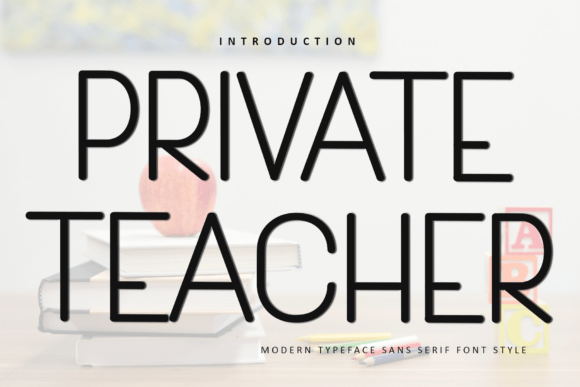 Private Teacher: A Festive Typeface for Holiday Campaigns
