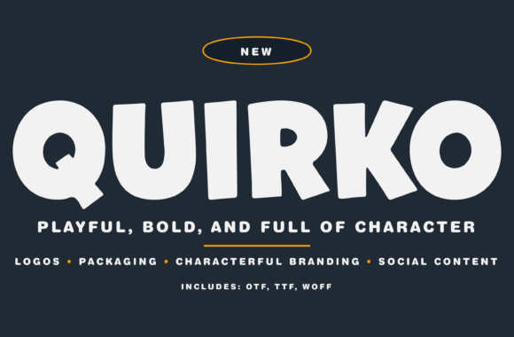 Quirko: A Bold Display Font for Modern Web Design