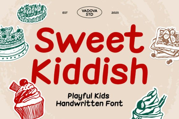 Sweet Kiddish: A Playful Sans Serif Typeface for Creators