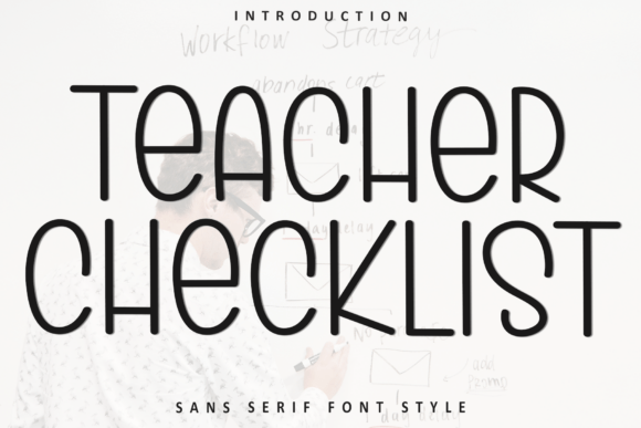 Teacher Checklist: A Festive Typeface for Holiday Editorial Design