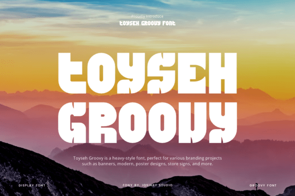 Toyseh Groovy: A Bold Display Font for Makers